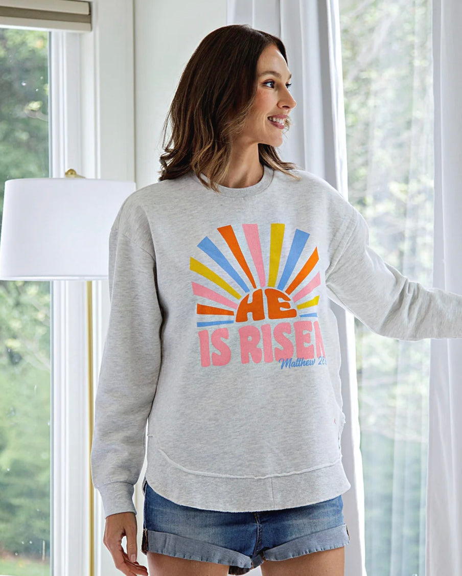 He Is Risen | Royce Melange Poncho Fleece