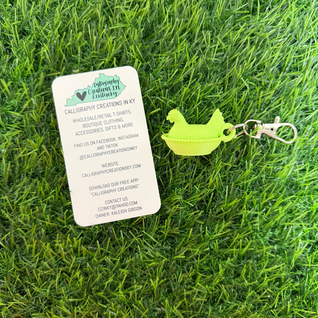 Apple Green | Hen Keychain