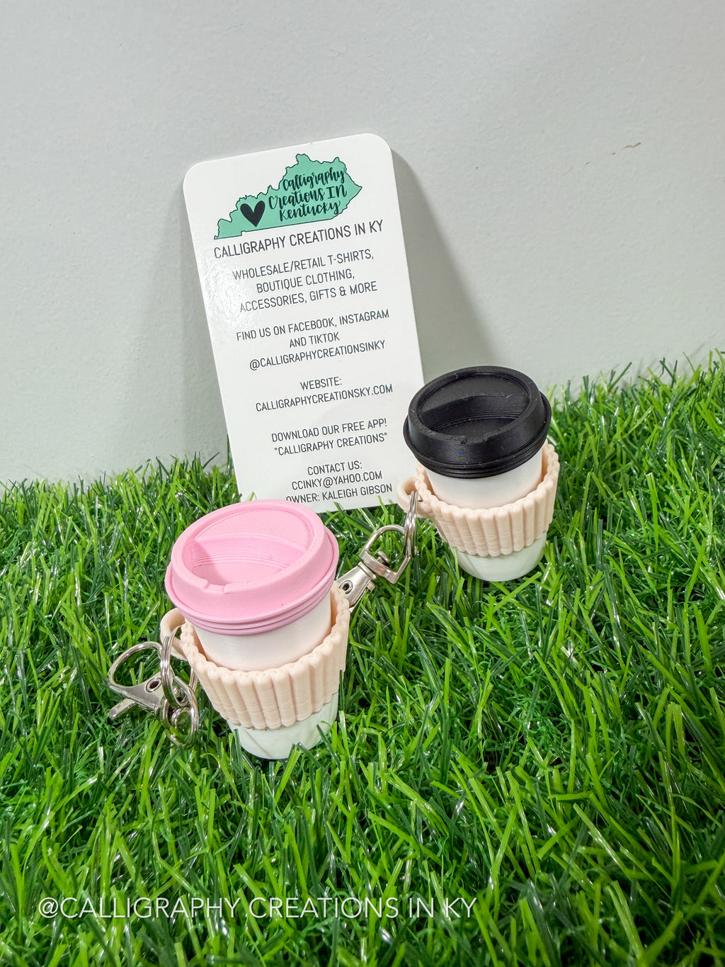 Coffee Fidget Clicker Keychain