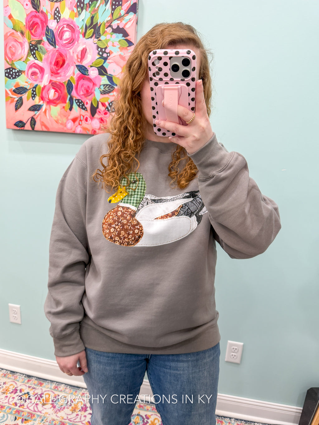 Faux Patchwork Mallard Sweatshirt {Made To Order}