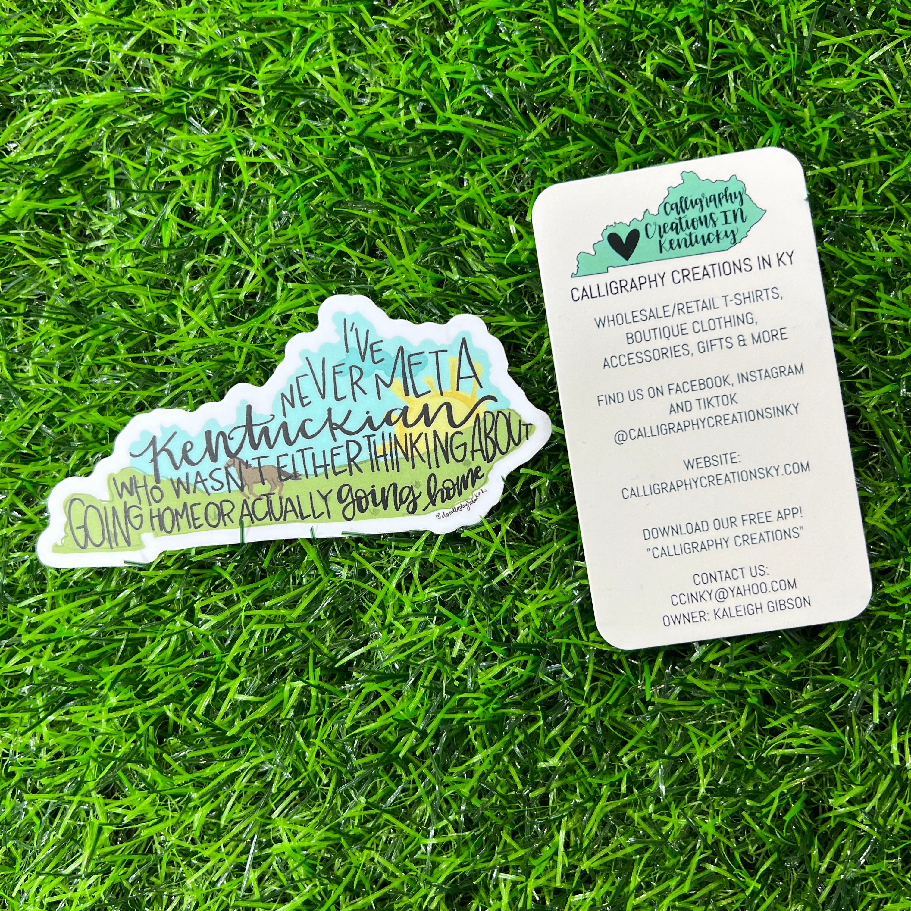 Going Home KY Sticker - Doodles By Rebekah