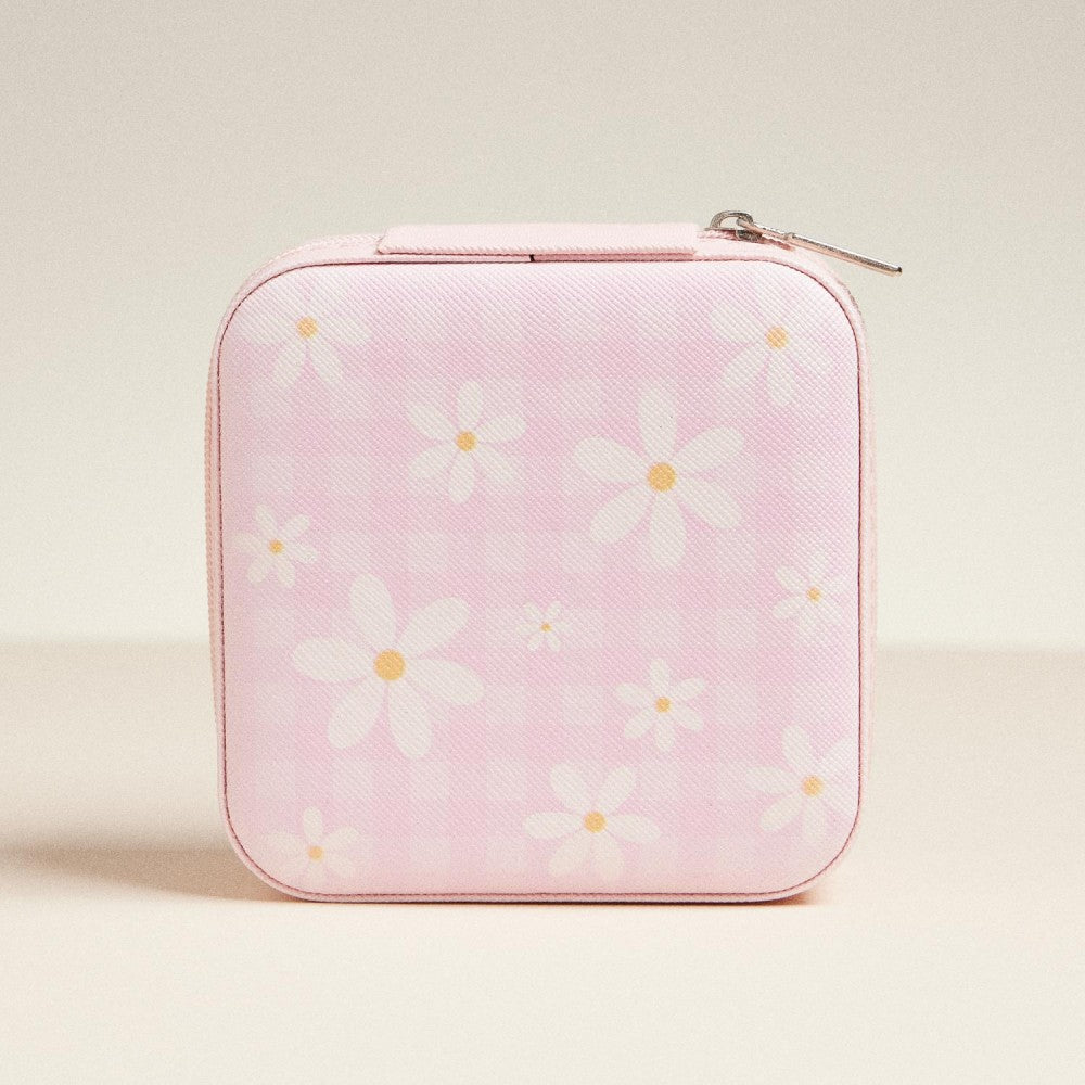 Flowers Travel Jewelry Box