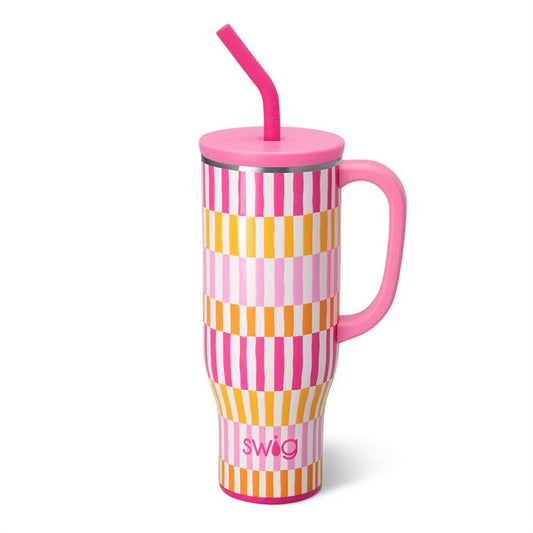 Sherbet Stripe 30 oz Swig Mega Mug