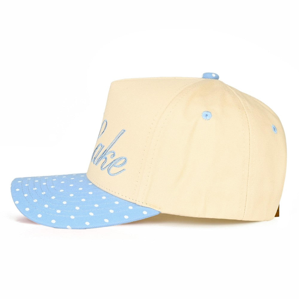 Polka Dot Meet Me At The Lake Embroidered Hat