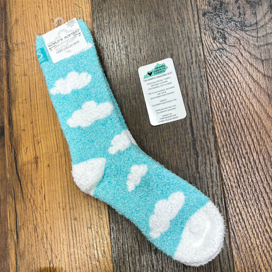 Cloud Turquoise Cozy Cloud Crew | World’s Softest Socks