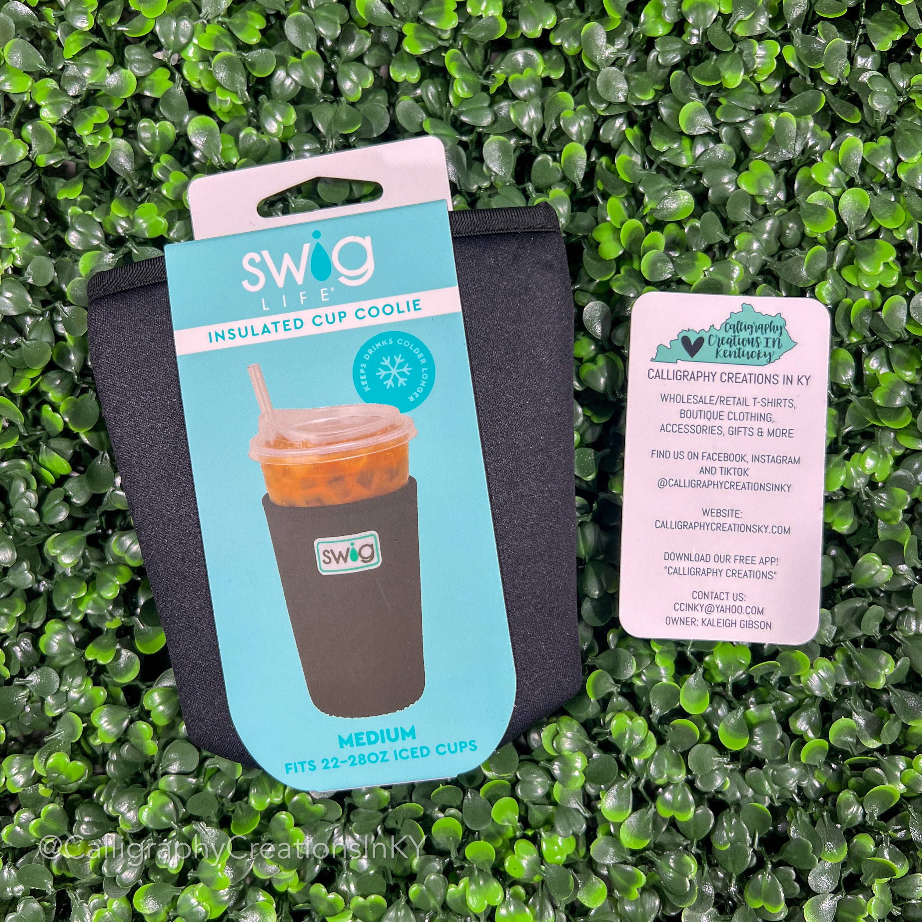 Black • Medium Swig Iced Cup Coolie