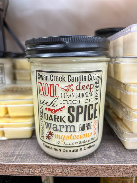 SCC Cinnamon Donuts & Coffee-Small 12 oz Candle