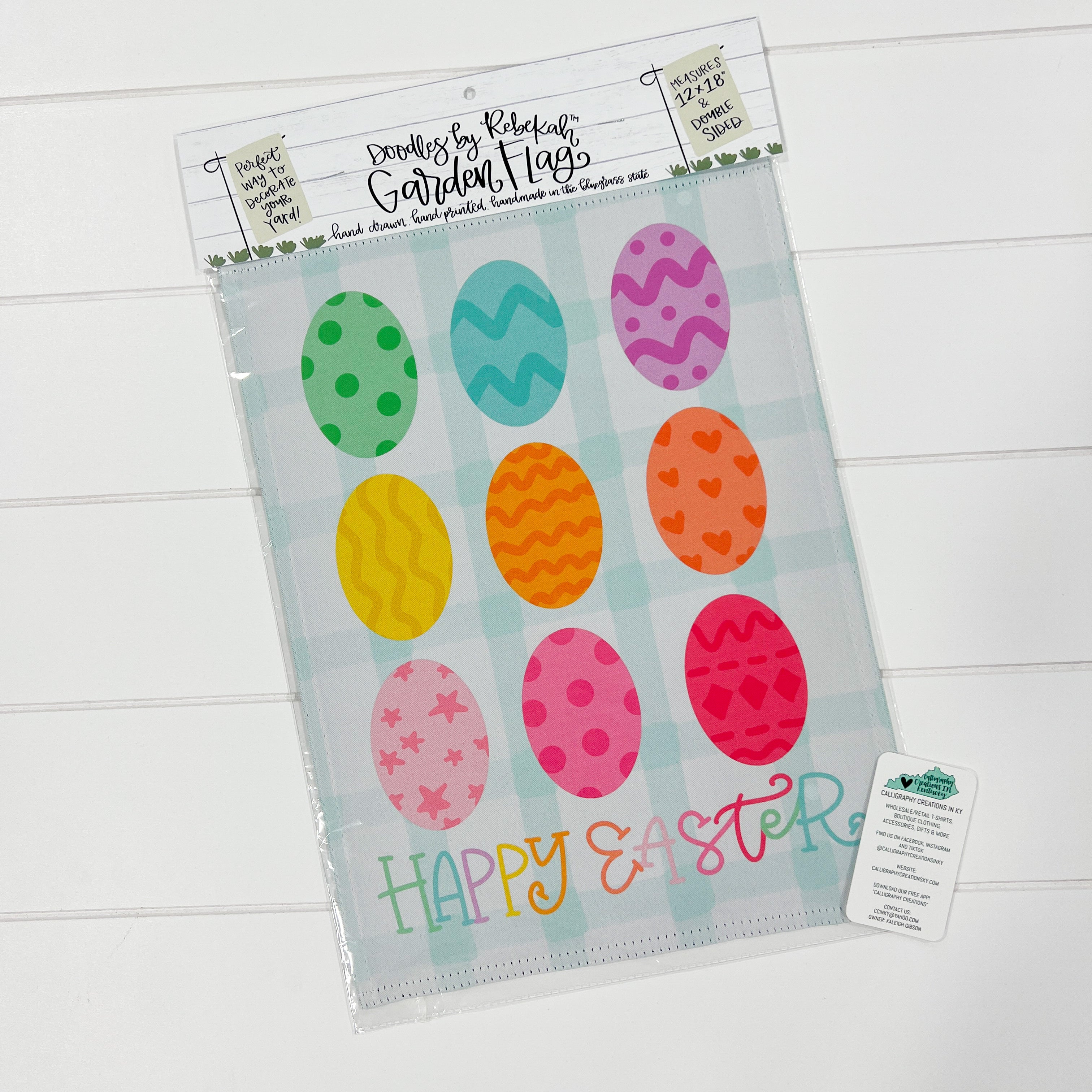 Doodles by Rebekah Garden Flag
