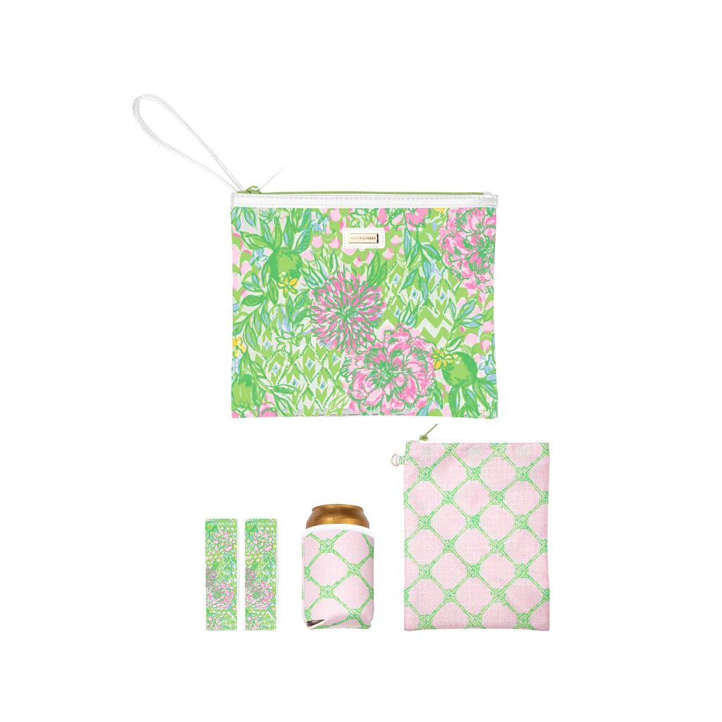 Lime Feeling Good Lilly Pulitzer Beach Day Pouch