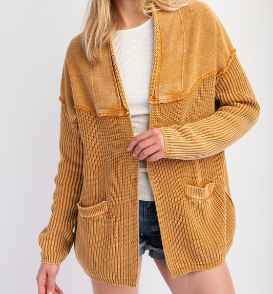 Mustard | Cozy Up Cardigan
