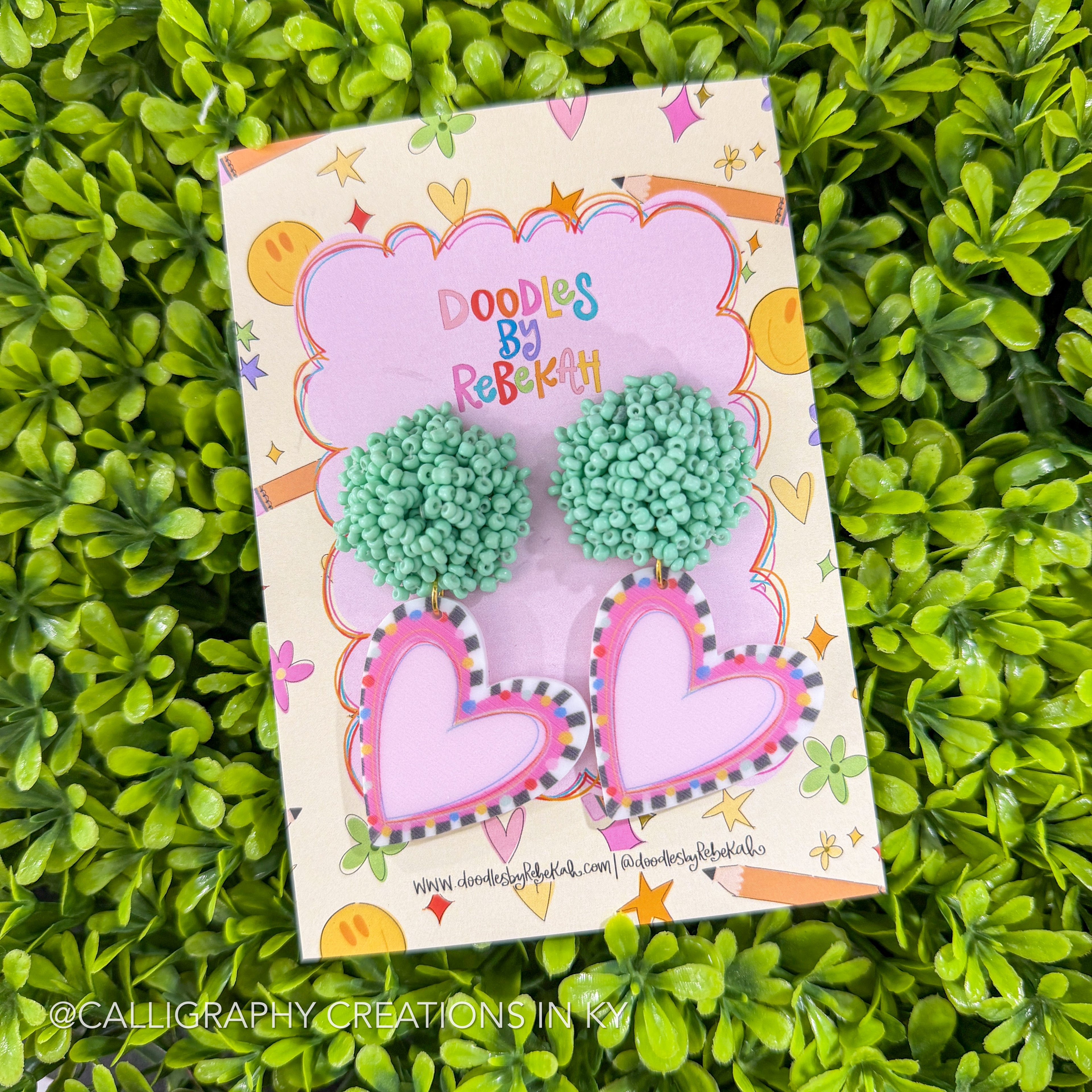 Heart Earrings • Doodles By Rebekah