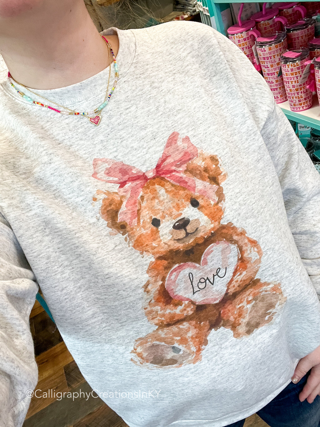 Love Bear Sweatshirt {Made To Order}