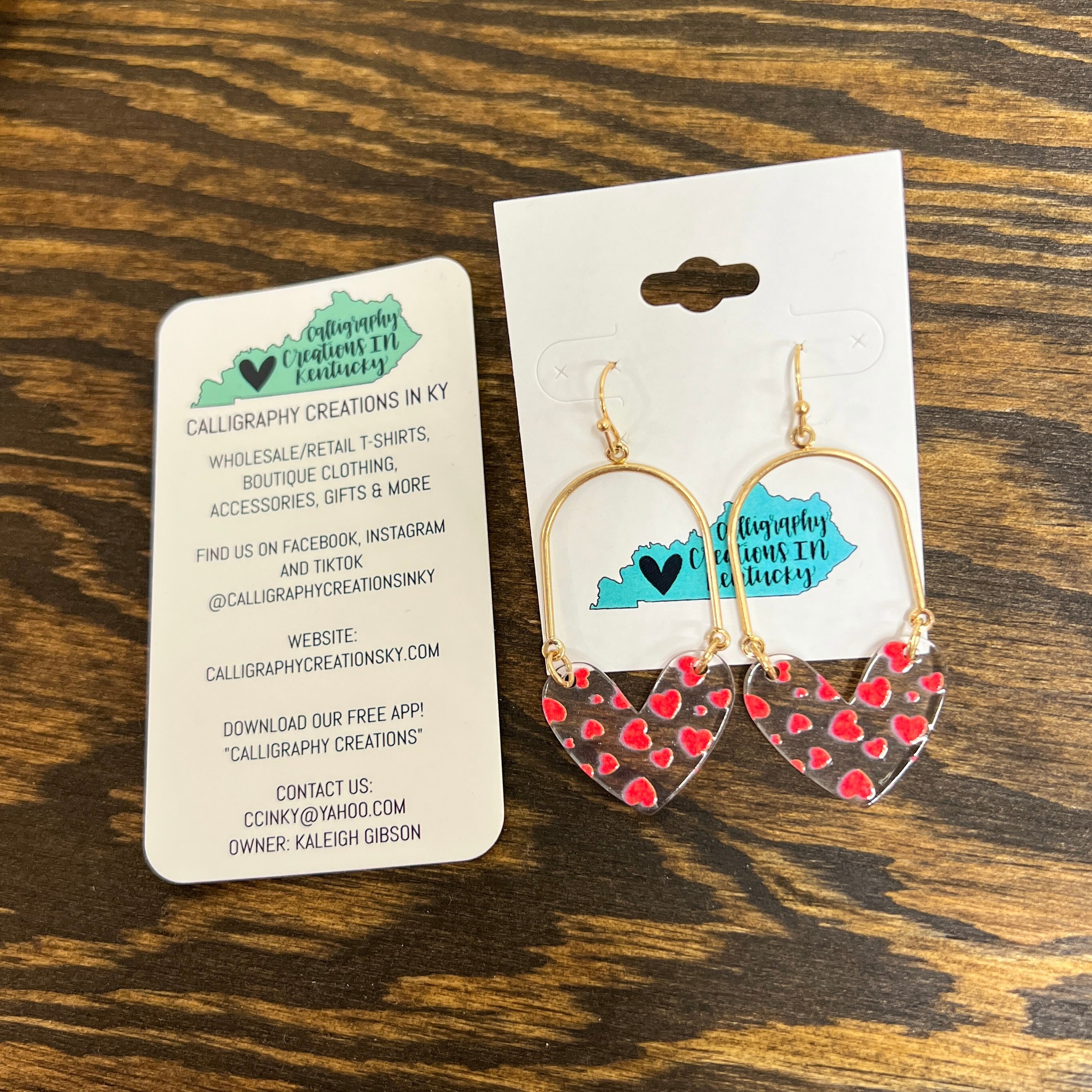 Heart Dangle Earrings