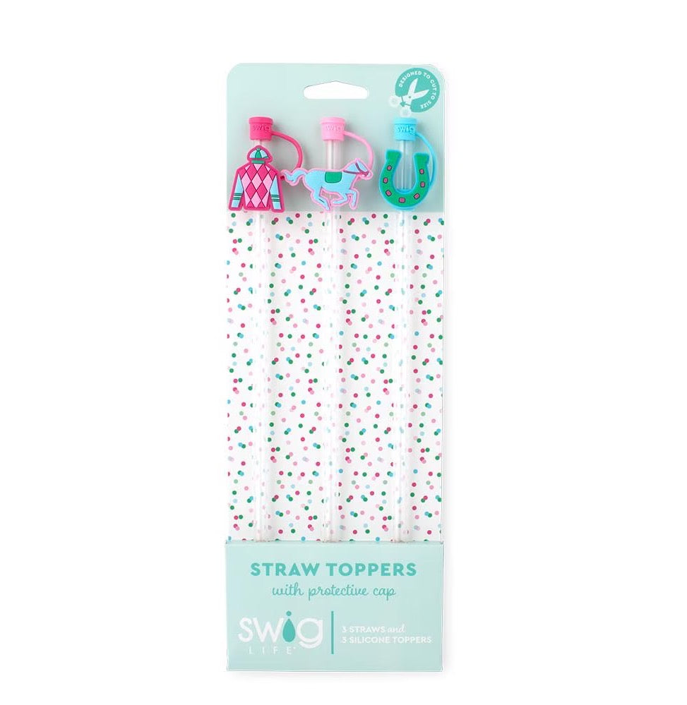 Go Baby Go Swig Straw Topper Set *CLOSING OUT STRAW TOPPER SETS * FINAL SALE*
