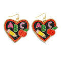 ABC Seed Bead Earrings
