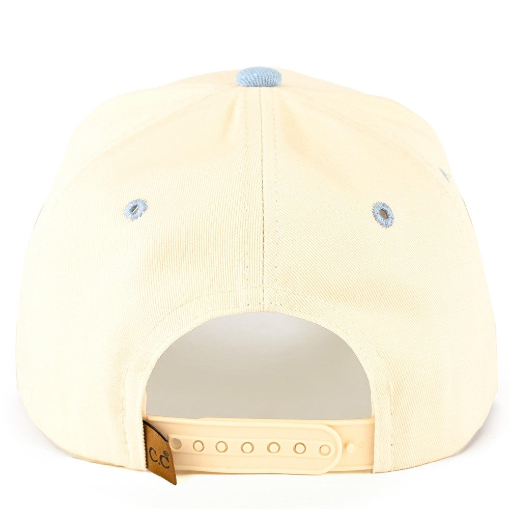 Floral Flag Embroidered Hat