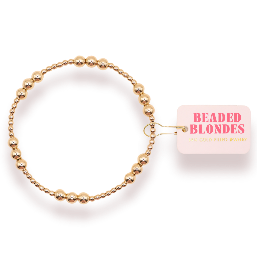 ILY Most in Gold: Standard 6.75 inch | Beaded Blondes