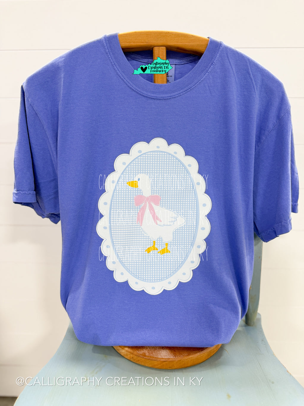 Periwinkle • Plaid Goose CC Tee