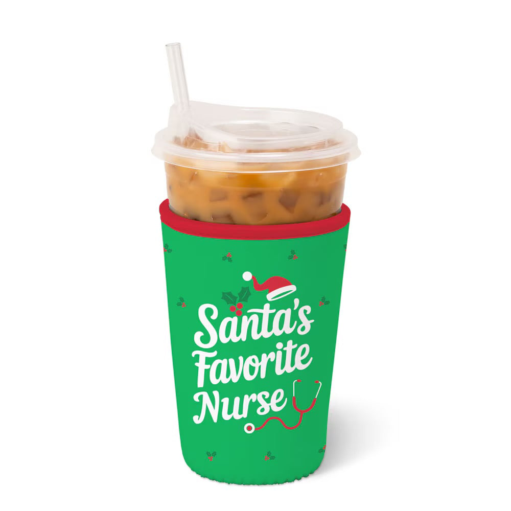 Santa’s Favorite Nurse Medium Swig Iced Cup Coolie