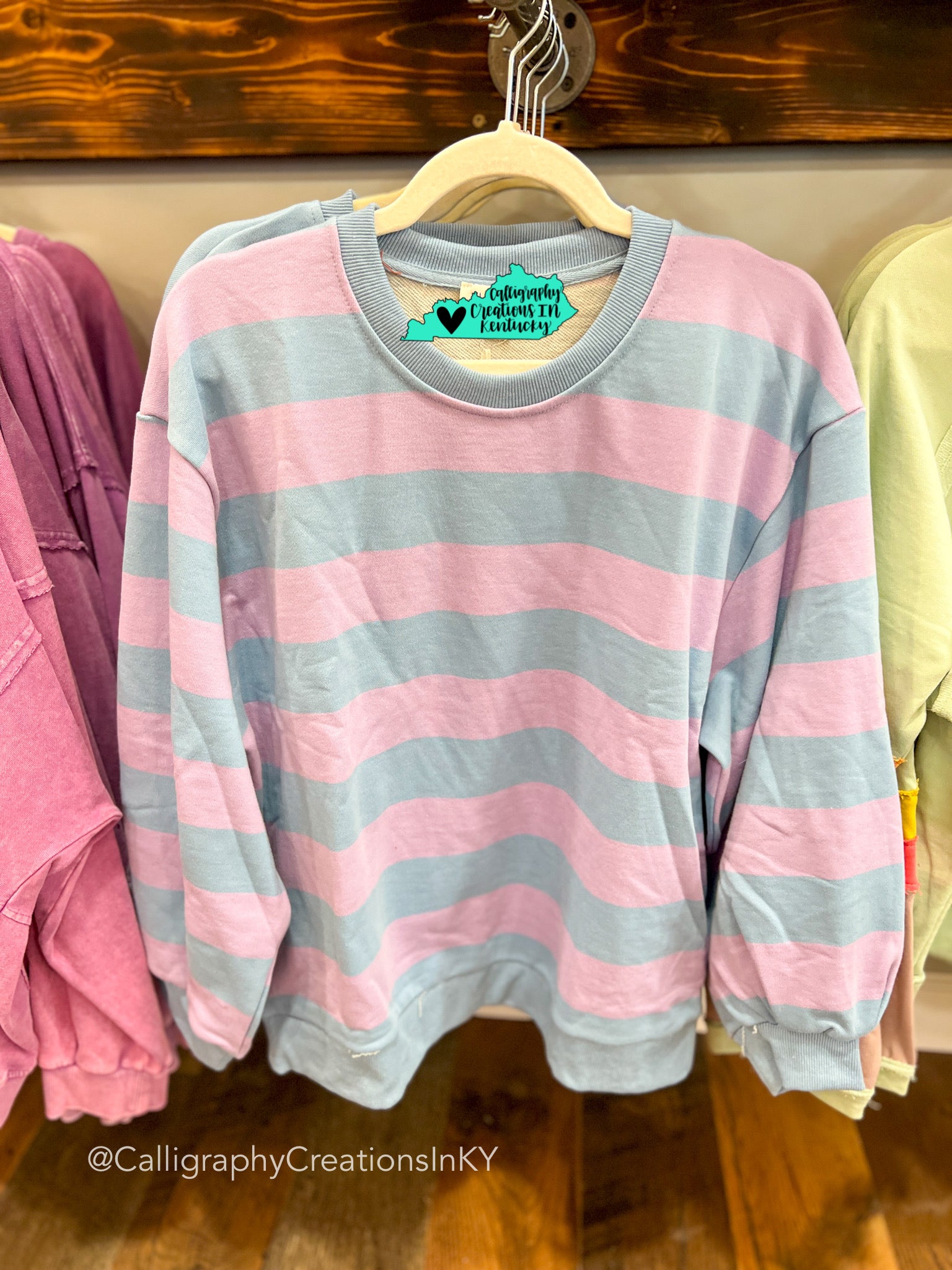 Blue + Lilac | Sara Stripe Top *FINAL SALE*