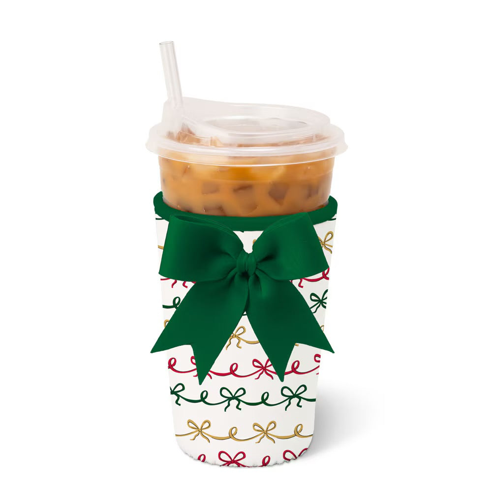 Christmas Bows Medium Swig Iced Cup Coolie