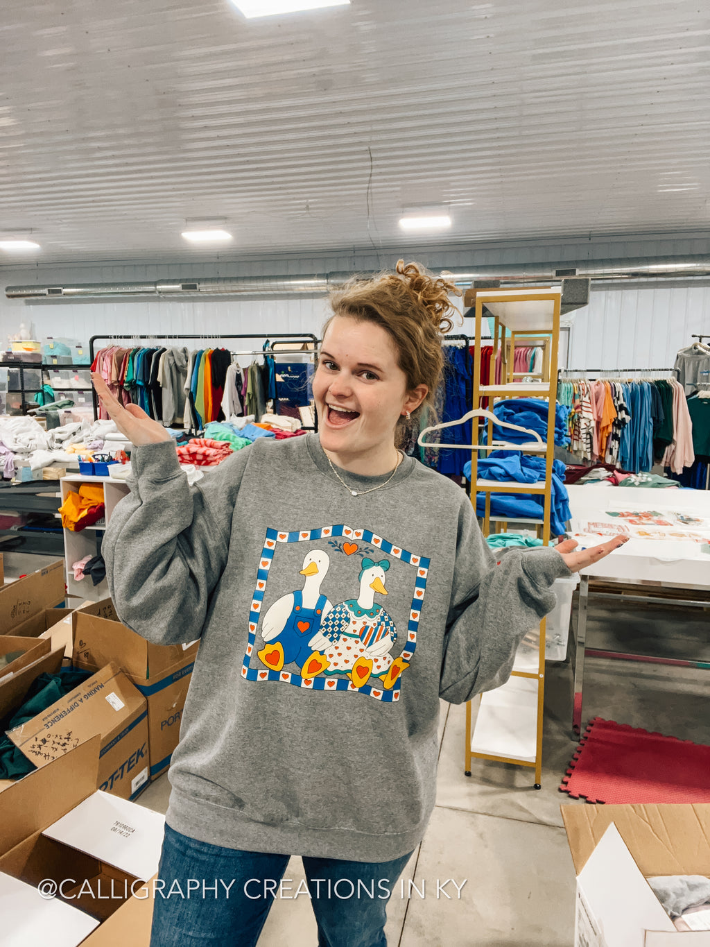 Cutie Vintage Goose Sweatshirt *FINAL SALE*