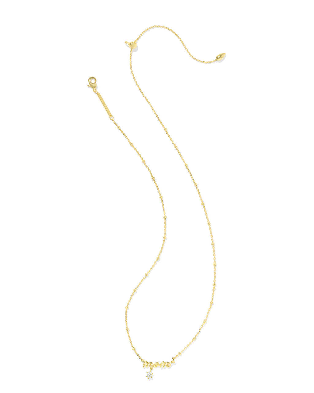 Kendra Scott Mom Crystal Short Pendant Necklace - Gold