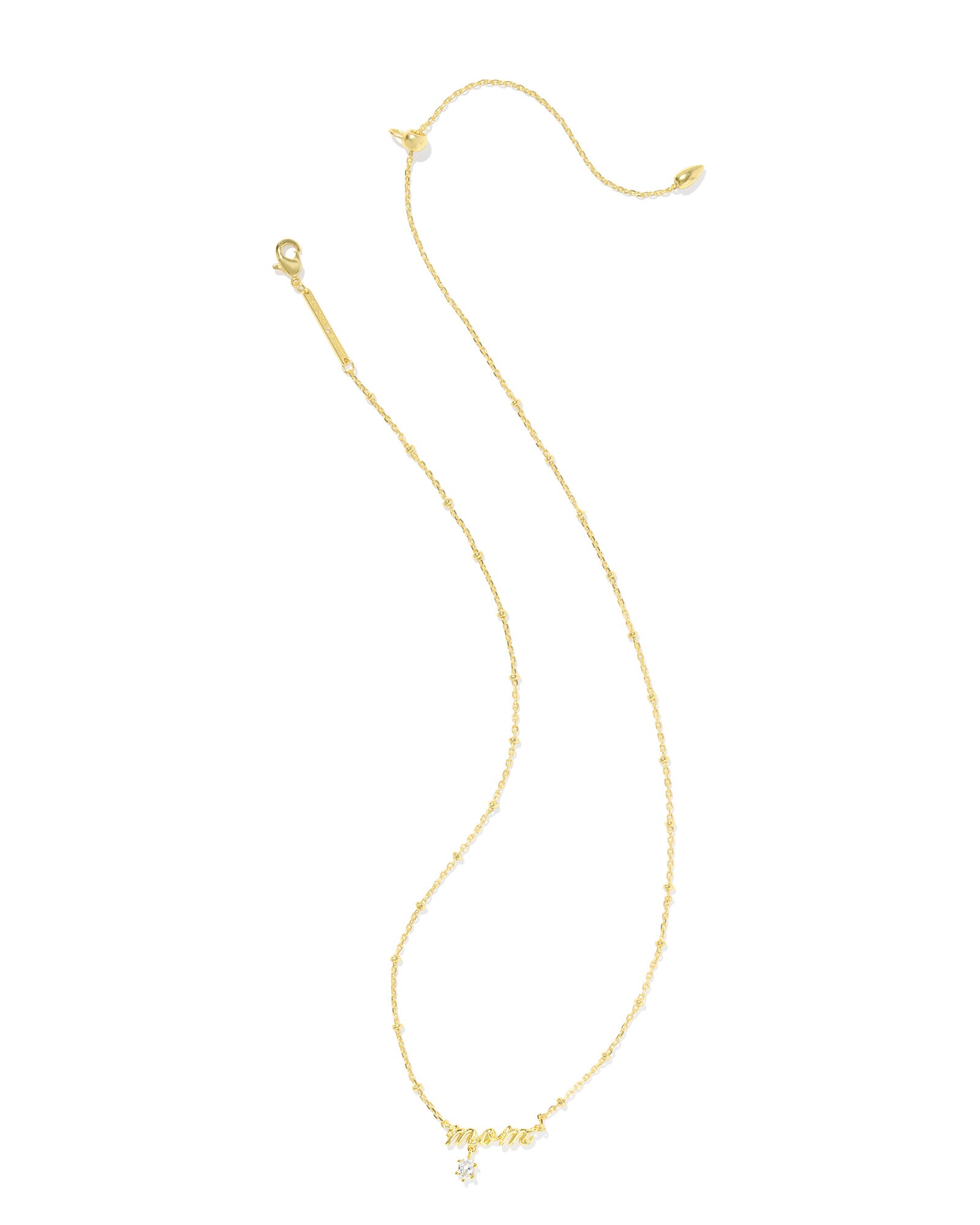 Kendra Scott Mom Crystal Short Pendant Necklace - Gold