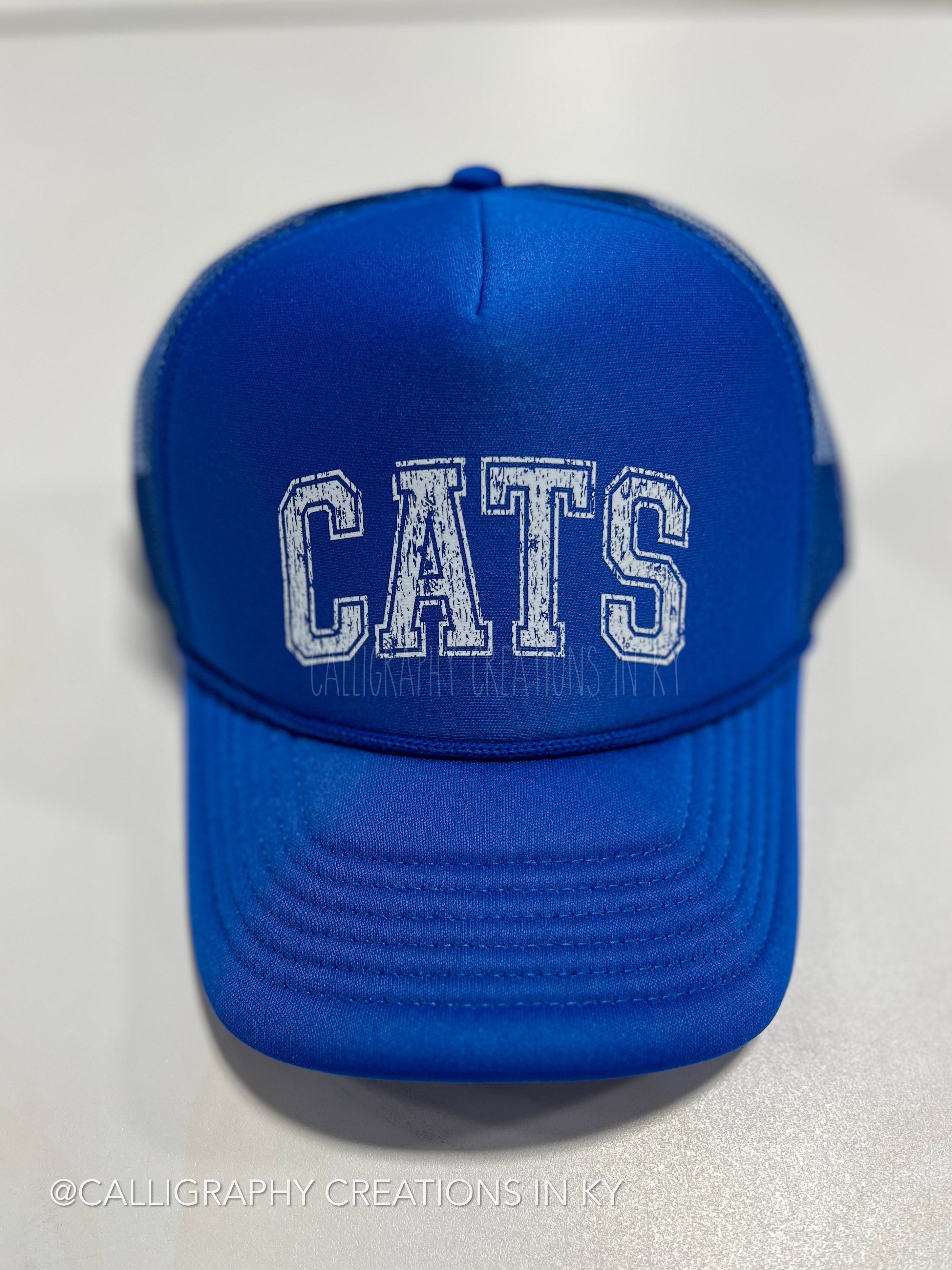 Blue Cats Trucker Hat