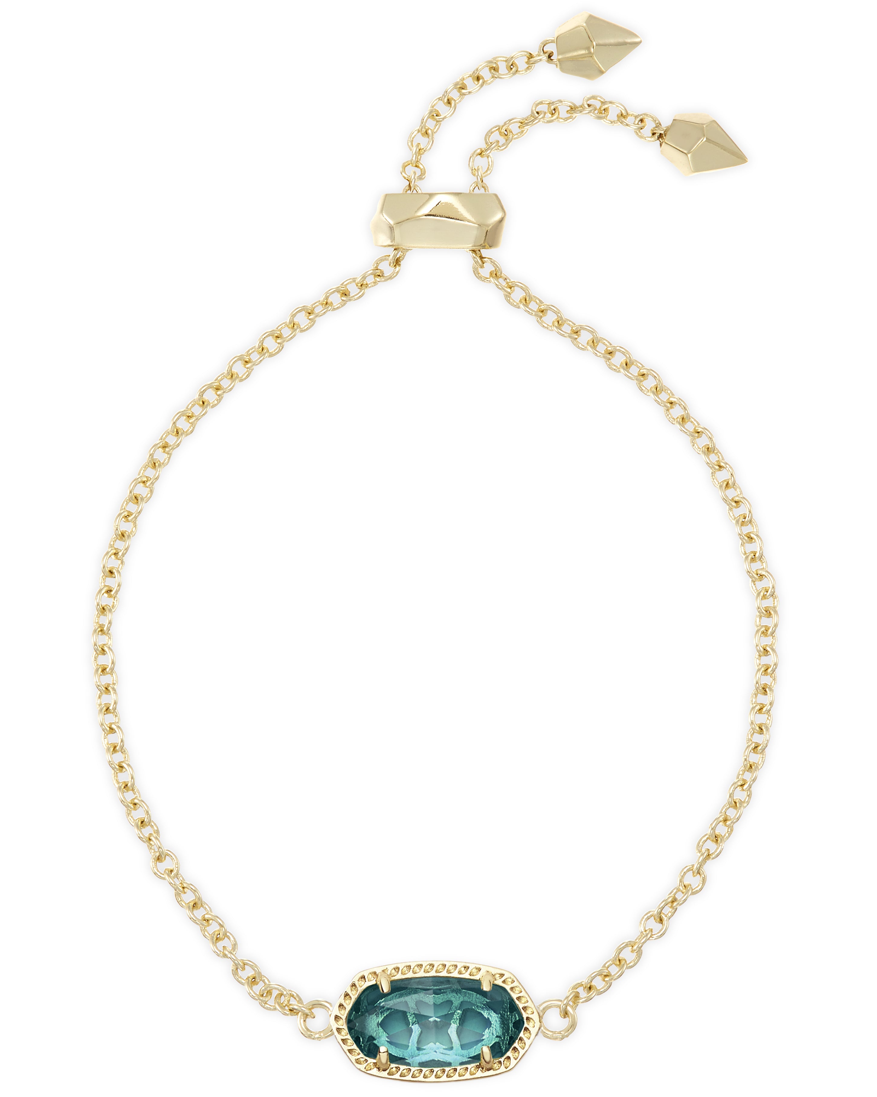 Kendra Scott Elaina Delicate Chain Bracelet - Gold London Blue