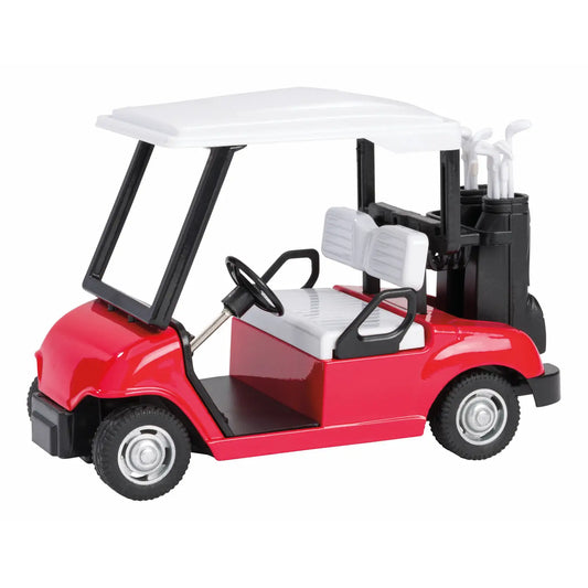 Red Pull-Back Golf Cart-Toy Car