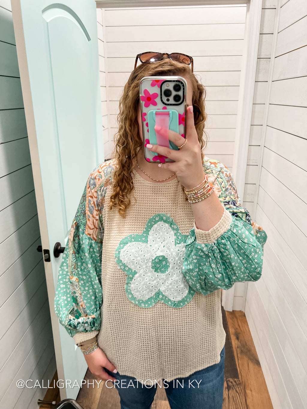 Green | Flower Power Top