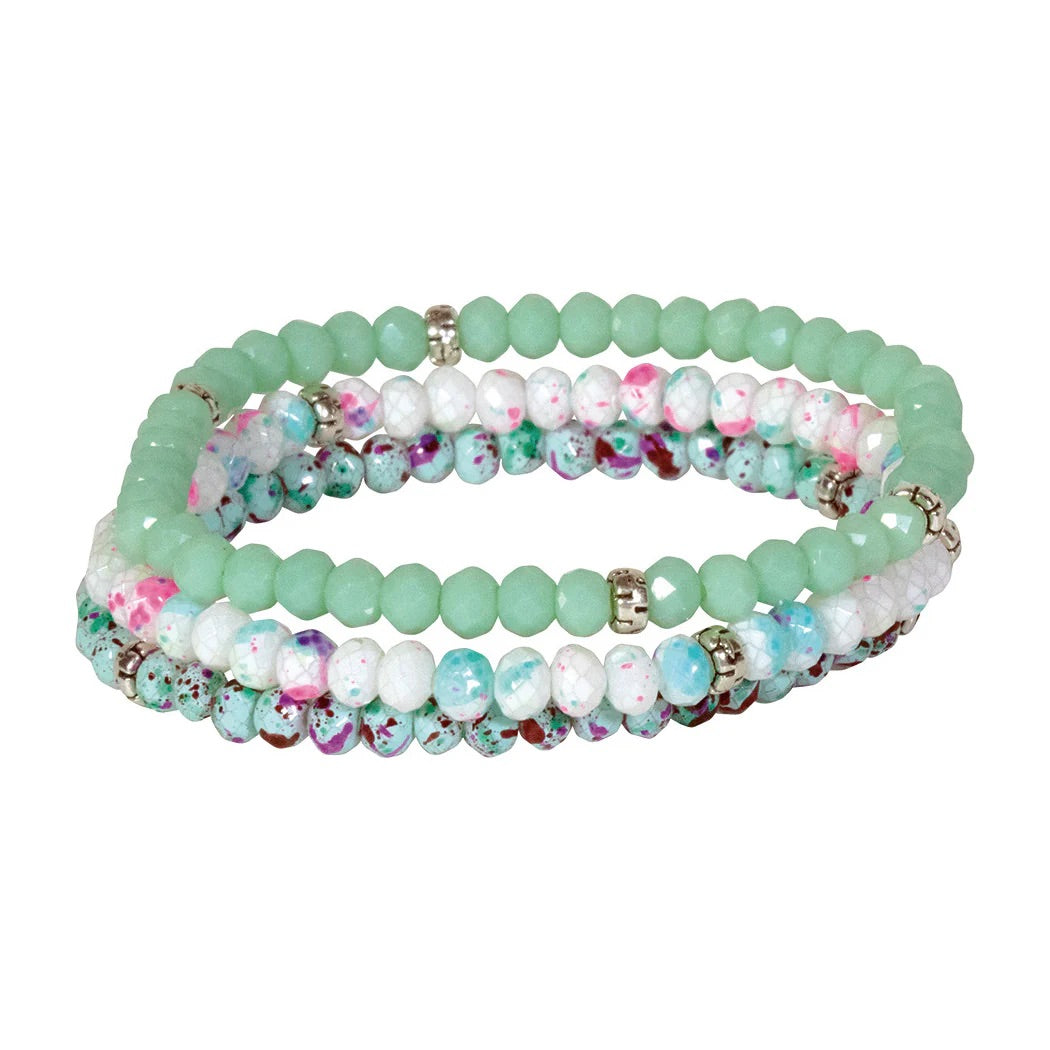 Kids 3 Stack Mini Crystal Bracelets