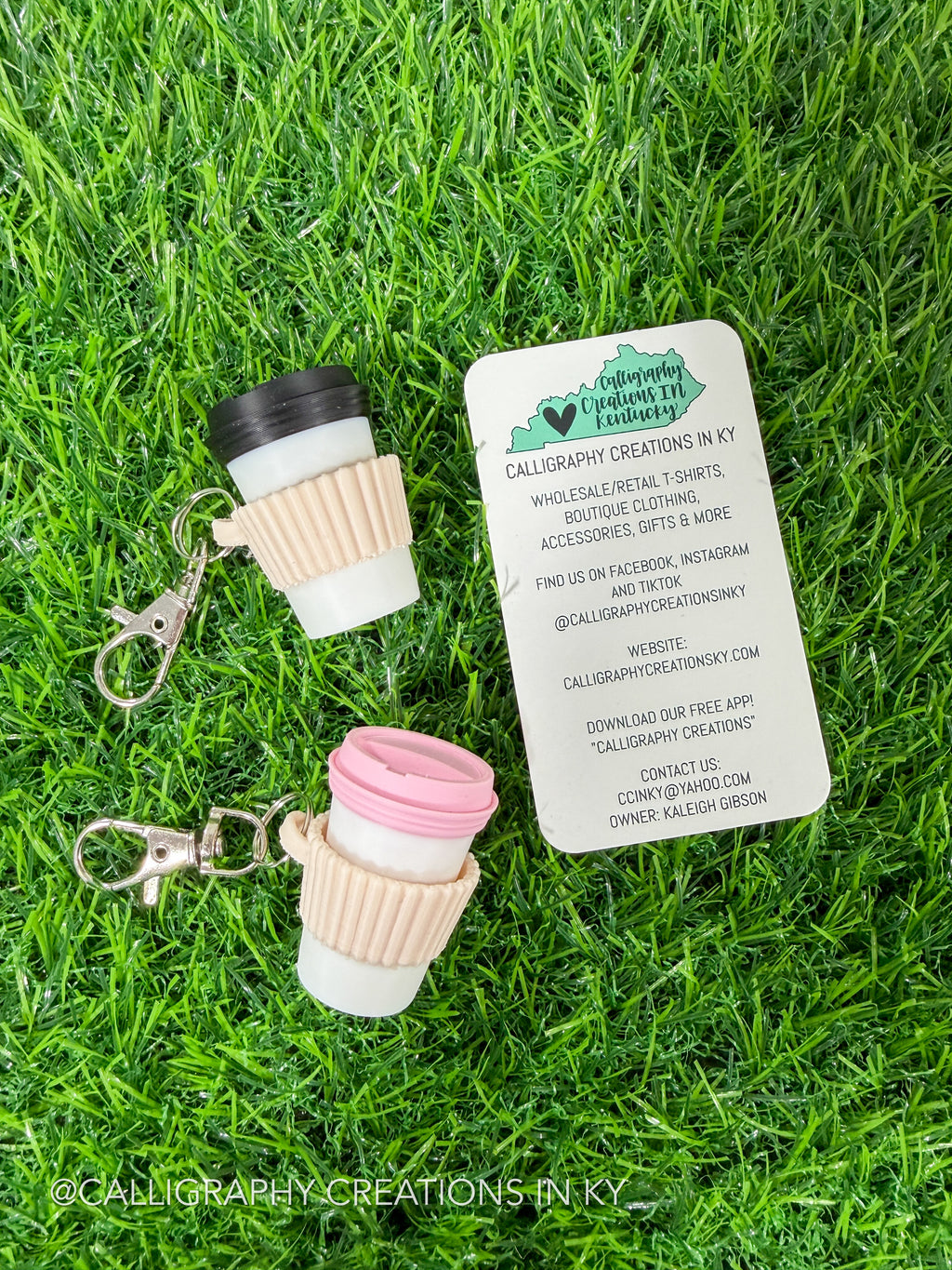 Coffee Fidget Clicker Keychain