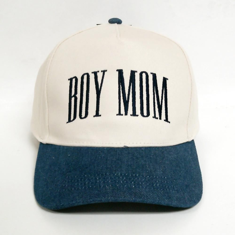 Denim | Boy Mom Embroidered Trucker Hat