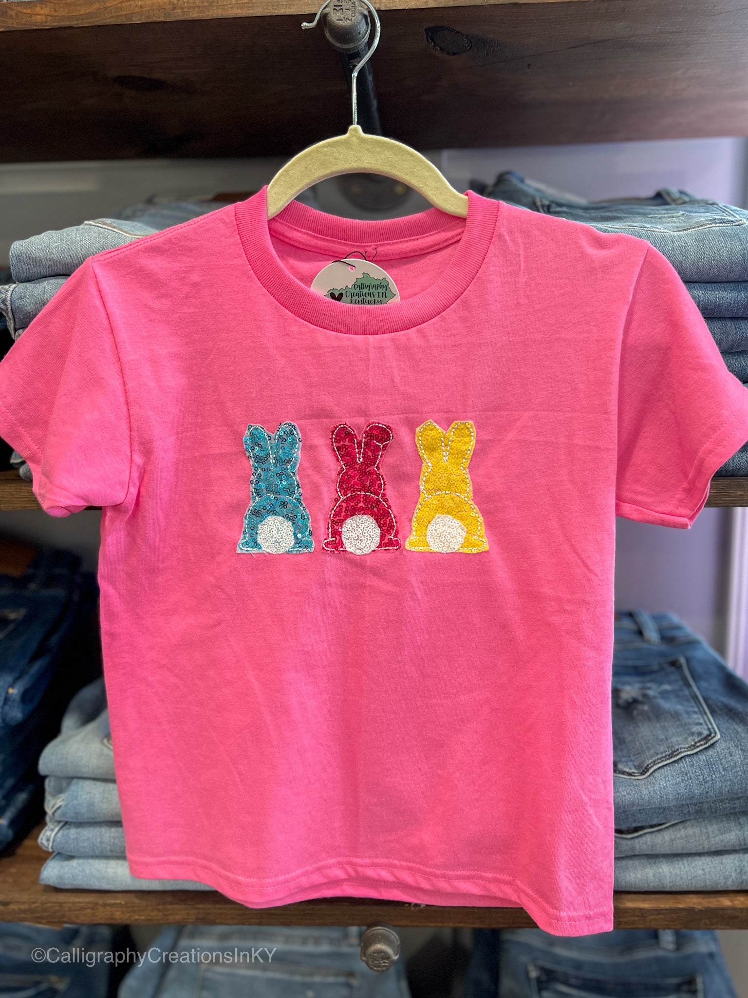 $1 YOUTH Sequin Bunny Tee - FINAL SALE