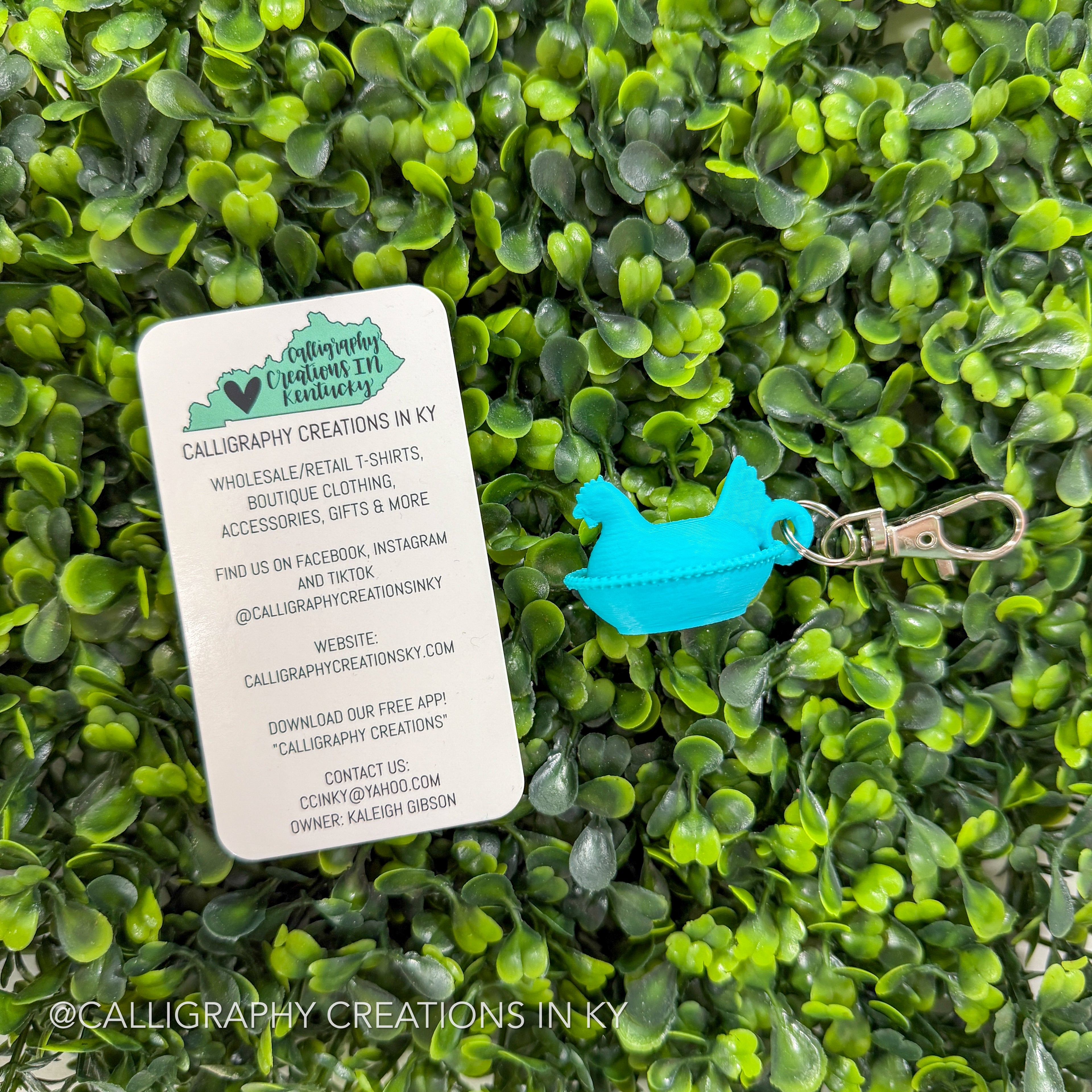 Turquoise | Hen Keychain