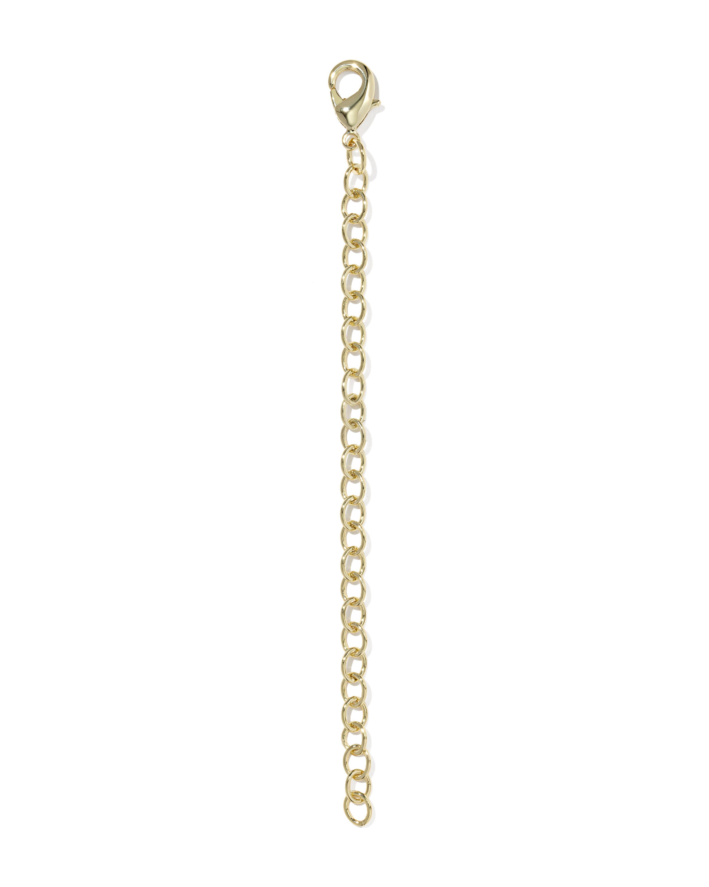 Gold necklace extender with lobster clasp