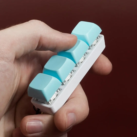 Light Blue • 4x1 Stick Mechanical Fidget Keychain