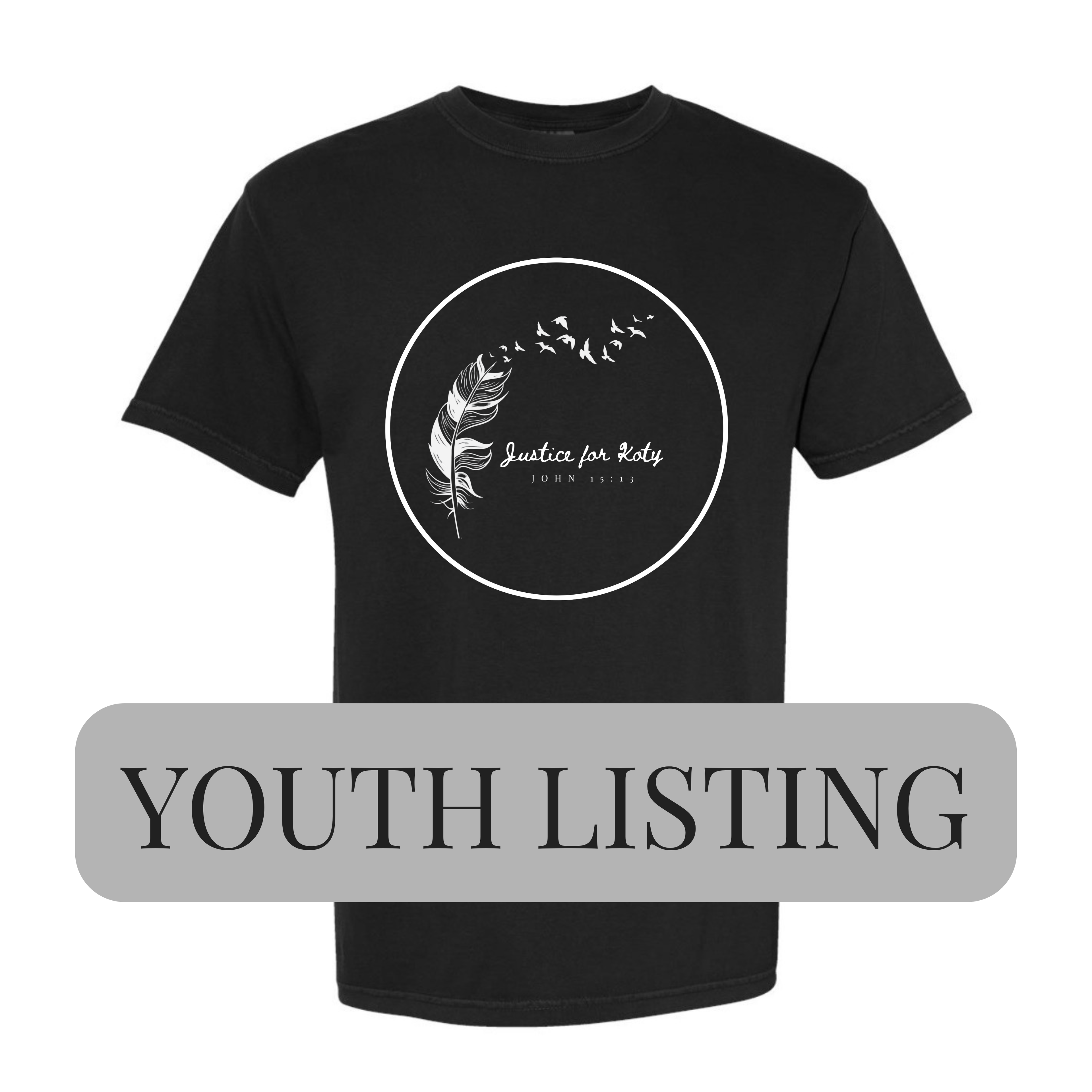 YOUTH • BLACK | PREORDER | Justice For Koty Comfort Colors T-Shirt *CLOSES AUGUST 21ST* (Copy)