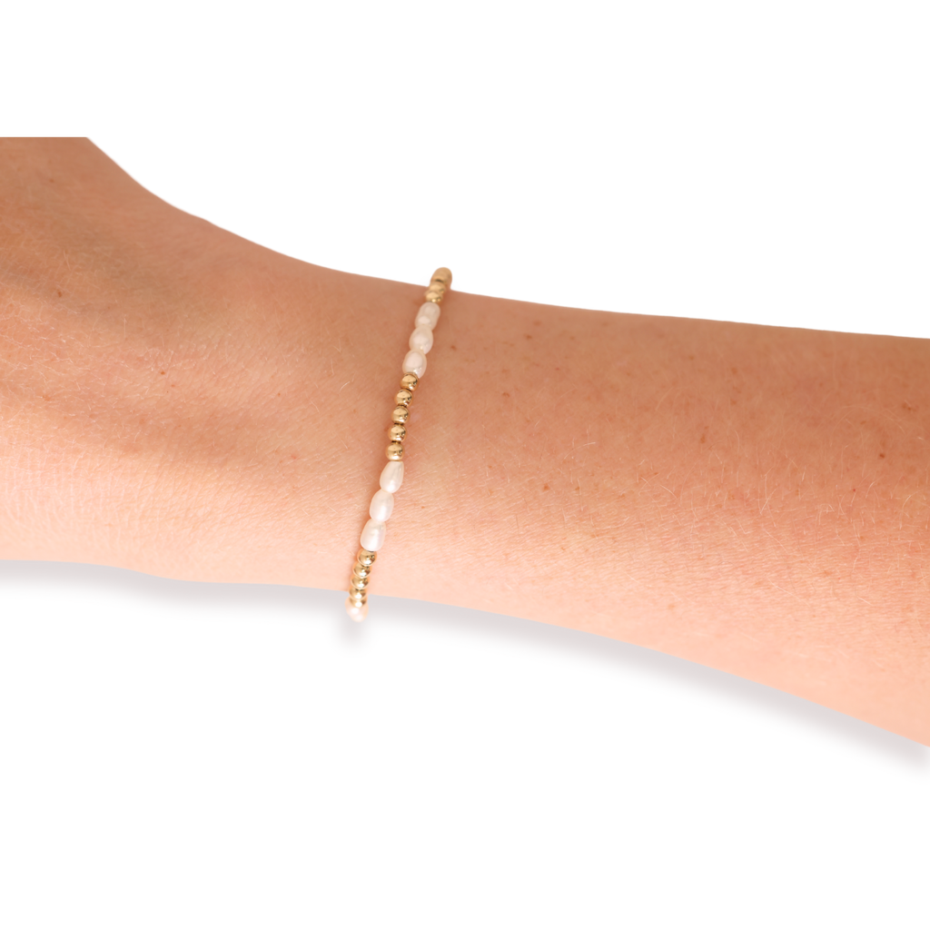 Ali Pearl Bracelet: Standard 6.75 Inch | Beaded Blondes