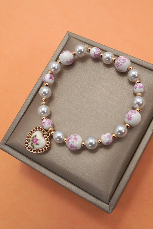 Pink-a-boo Porcelain Bracelet