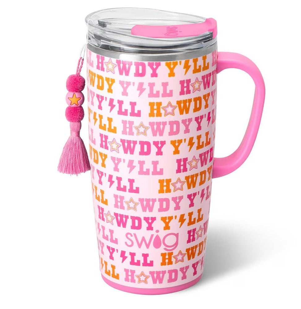 Howdy Yall 22 oz Swig Travel Mug