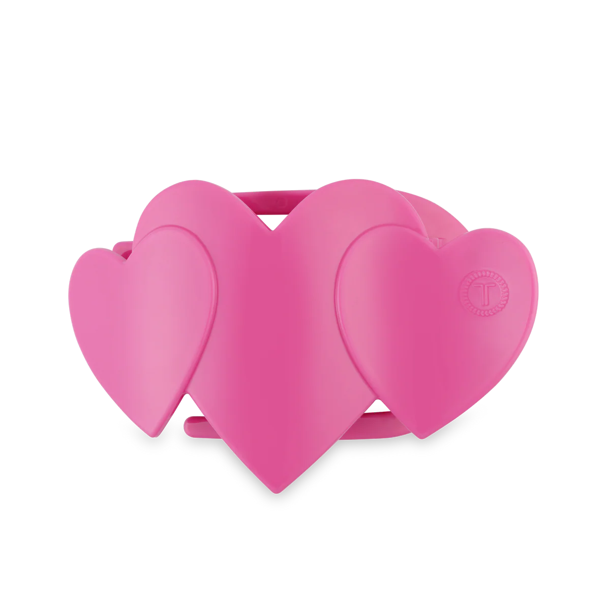 Pink Heart to Heart TELETIES Flat Hair Clip