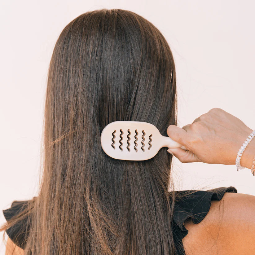 Teleties Mini Vented Hair Brush - Tan