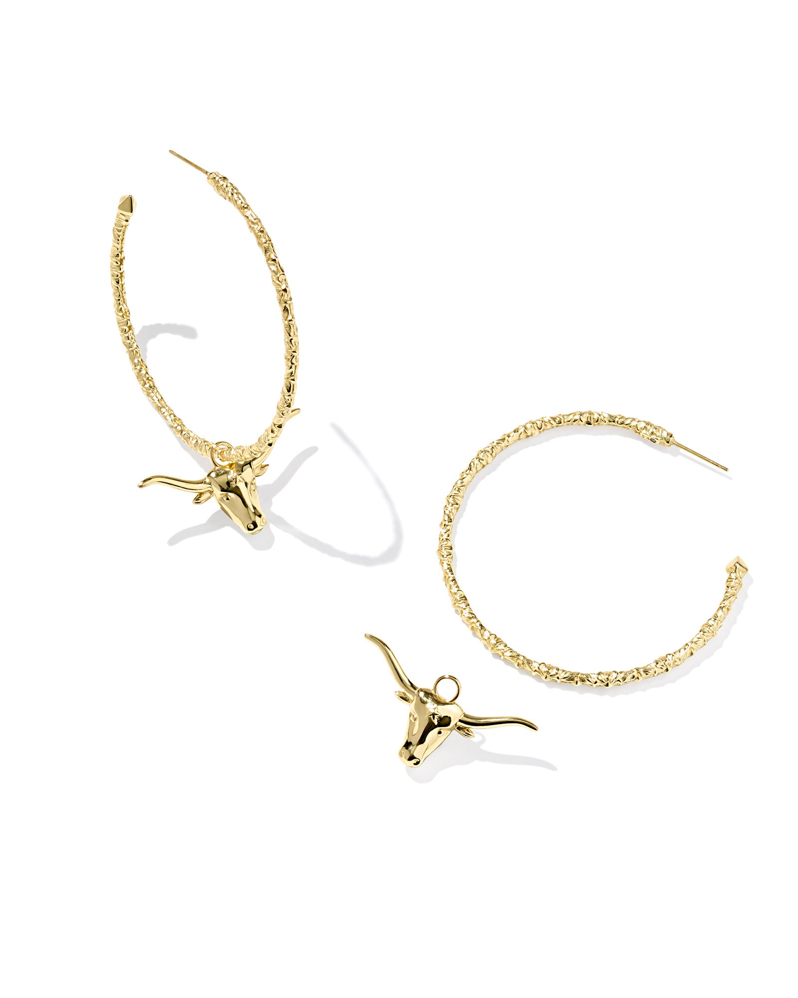 Kendra Scott Longhorn Hoop Earrings - Gold