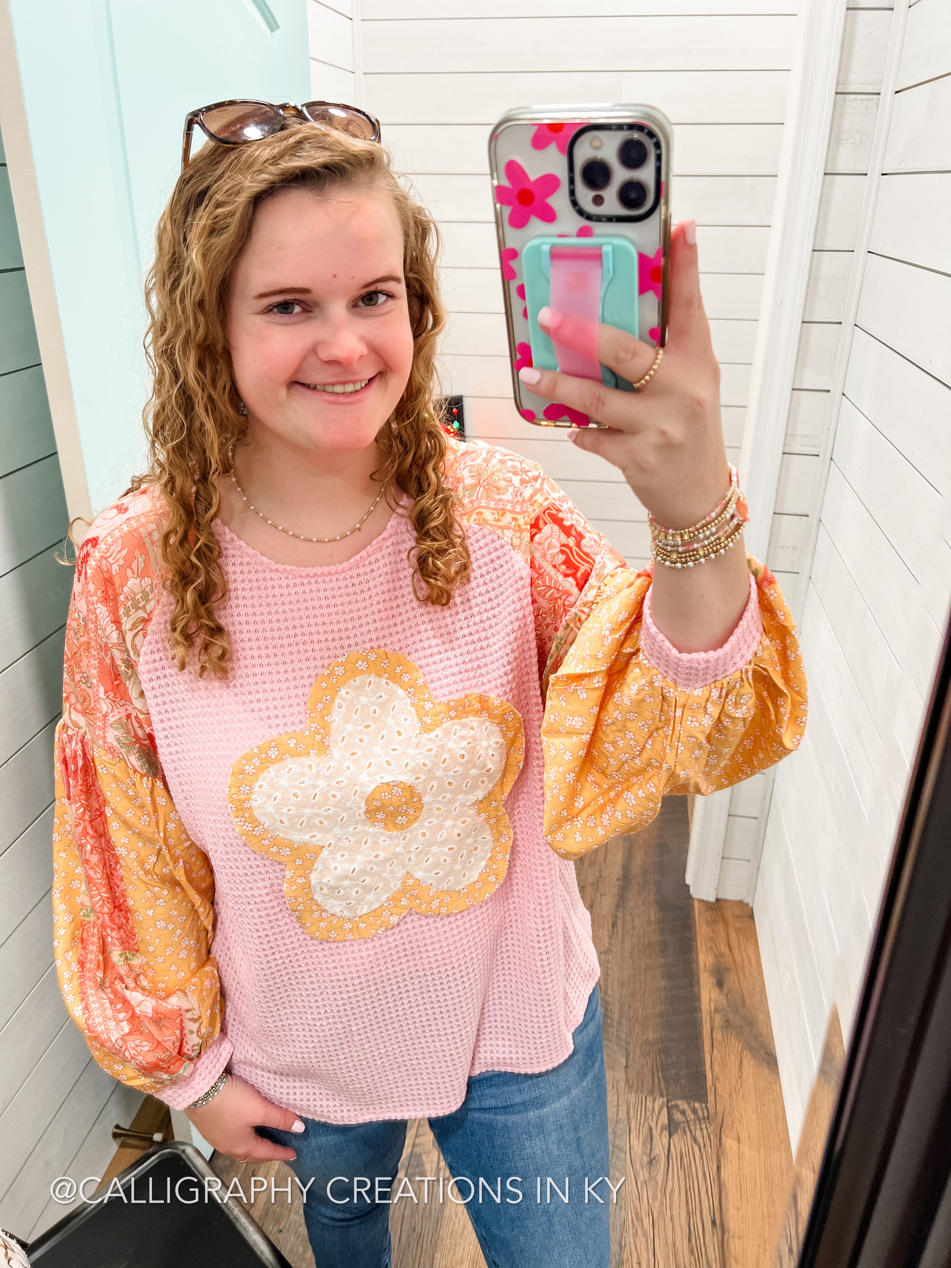 Pink | Flower Power Top