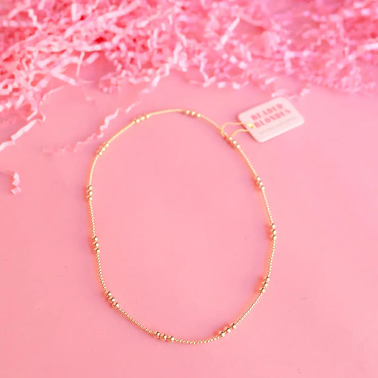 ILY Gold Beaded Blondes Necklace