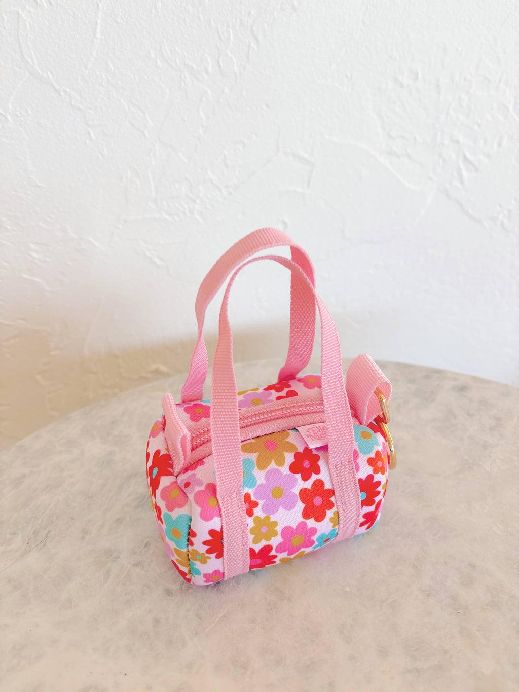 Bag Charm - Mini Purse Keychain - Retro Floral