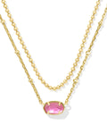 Kendra Scott Emilie Multistrand Necklace - Gold Azalea Illusion